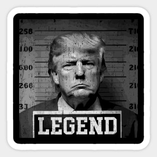 Trump 2024 Mugshot President Legend Sticker